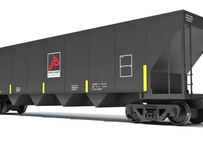 Railroad Hopper Car 3D model