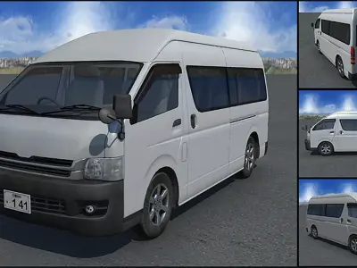 Japanese van Unity Ready 3D model