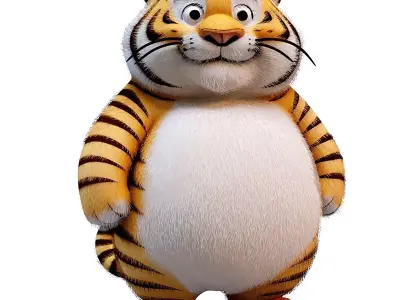 Tiger Toy 3D model purchase