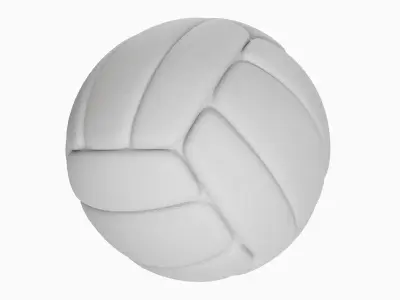 Simple Volleyball Ball 05 3D model