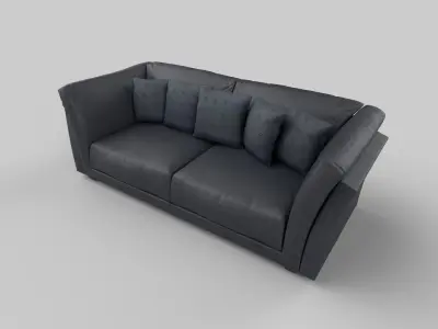 Realistic sofa 3D model