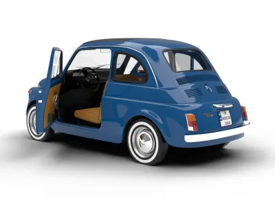 Fiat 500L 1969 HQ 3d model 3D model