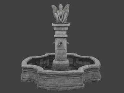 Fountain angel 3D model
