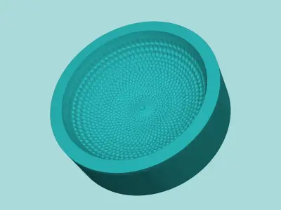 Sunflower Center 05 - Silicone Mold Maker - Template 3D print model