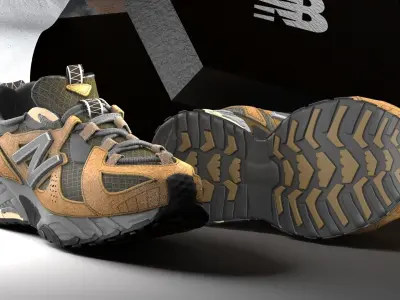 NEW BALANCE 610 sneakers 3d model 3D model