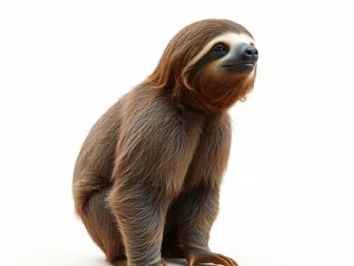 Sloth D model pack  Realistic and Detailed Low-poly 3D model