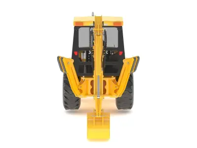 1995 John Deere 410D Backhoe 3D model