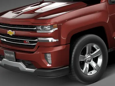 Chevrolet Silverado Z71 Double Cab 2015 3D model