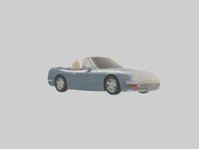 Cabriolet Model 1 Low-poly 3D model