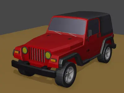 Jeep Wrangler 1995 3D model