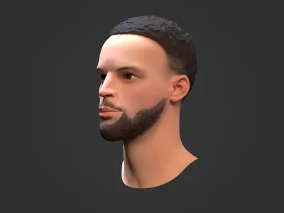 Steph Curry Free low-poly 3D model