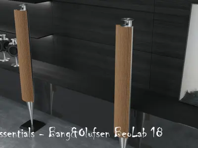 Interior Essentials - Music Low-poly 3D model