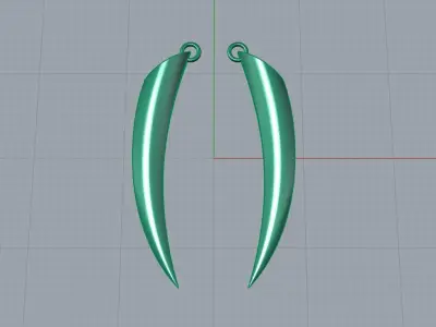 Earrings or pendants 3D print model