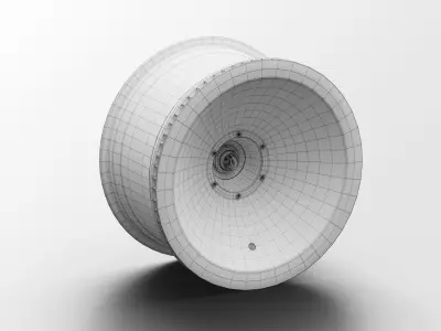 BBS Turbofan Rim Audi 90 quattro IMSA GTO 3D Model 3D model