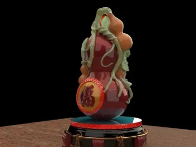 Chinese  gourd  3D model