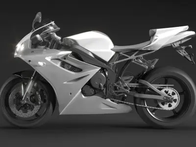 Sports bike 3D model