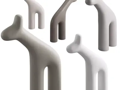 099 Plust RAFFA Polyethylene sculptures 3D model