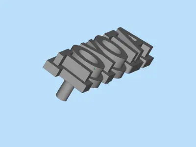 Emblem Toyota WPL C34 FJ40 scale116 RC Car Remove logo wpl c 3D print model