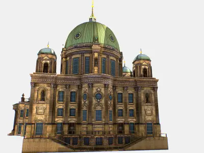 Berlin Cathedral German Berliner Dom 3d model Low-poly 3D model