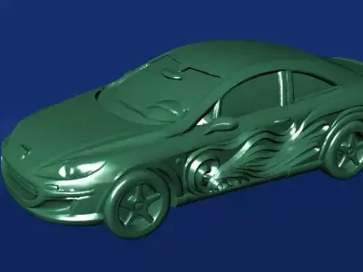 3DCarModel4073GoldFree Free 3D print model