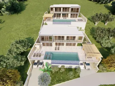 Luxury villa-sketchup-lumion 3D model