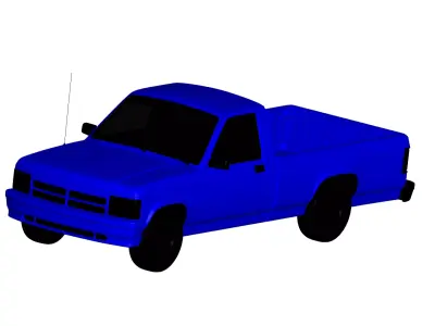 Dodge Dakota 1990 3D model