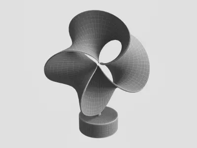 Abstract sculpture by Robert Longhurst 3D model