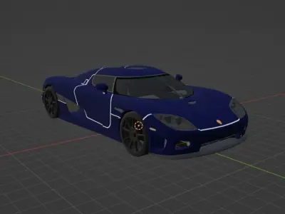 Koenigsegg ccx 3D print model