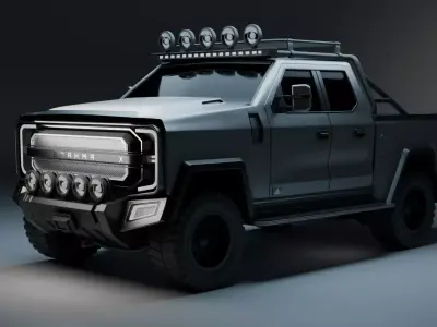 Brahma X  Apex Offroad Dominator 4x4 Truck Low-poly 3D model