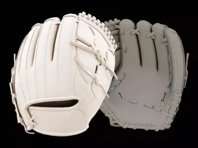 Pitcher Glove 3D model
