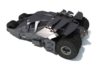 Black Batmobile 3D model