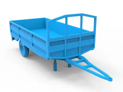 Trailer plastic toy 3D print model