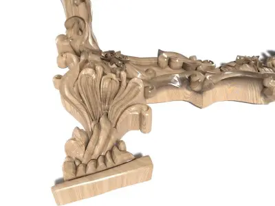 Frame-017 ornate frame 3D model
