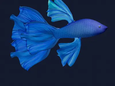3D Fish Model  Cartoon Sea Creatures  3D model