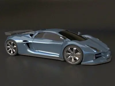 Evonius supercar concept 3D model