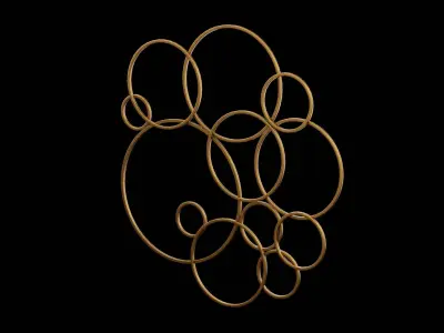 Geometrical Furniture Design Low-poly 3D model