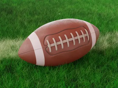American Football 3D model