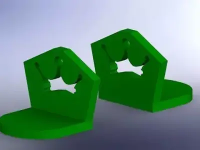 Frog king book end Free 3D model