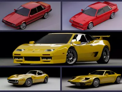 Retro car pack