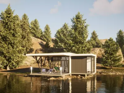 053Modernhouse1f64m2 3D model