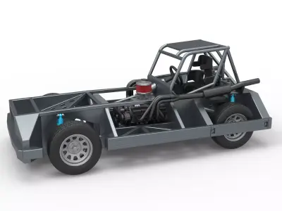 New Zealand Superstock car Base Version 3 Scale 1 to 25 3D print model