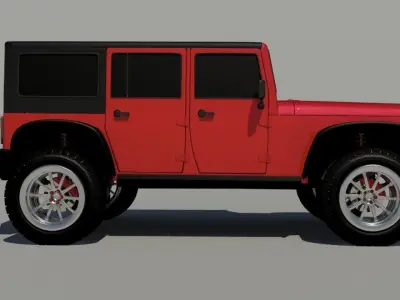Aditya jeep wrangler 3D model