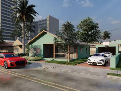 GTA SAN ANDERAS BIG SMOKE SCENE LUMION 11 SERIES 8 Free 3D model