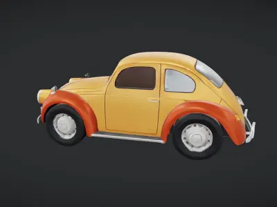 classic vintage style car 3D model