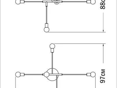 Chandelier Space SKU 5420 Free 3D model