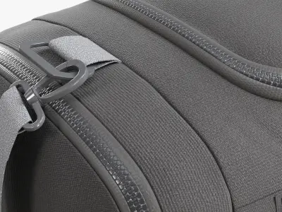 Duffel sport travel bag dark gray 3D model