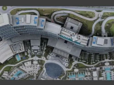 The Royal Atlantis Residences Dubai 3D low-poly model Low-poly 3D model