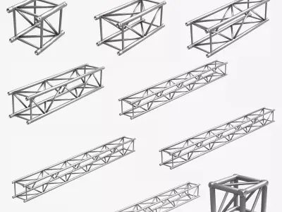 Big Square Truss 007-3d Print 3D print model
