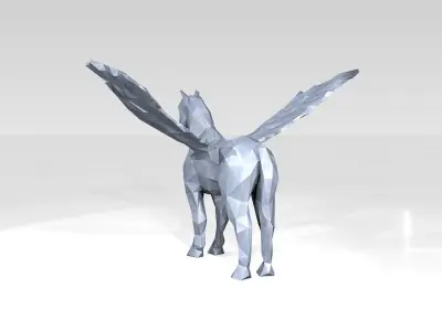 Pegasus Low Poligonal 3D model