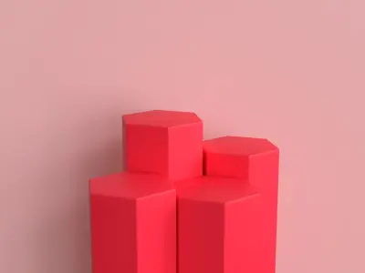 Display Podium Honeycomb 3D model